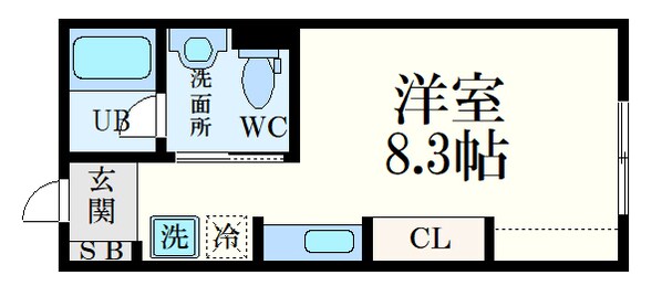 下祇園駅 徒歩13分 2階の物件間取画像